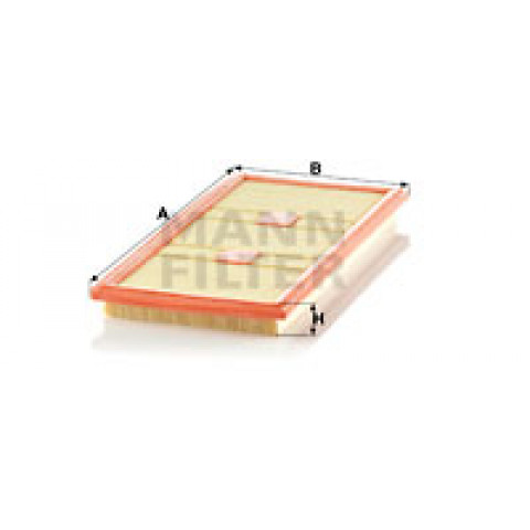 C 43 139 MANN-FILTER Filtro aria Lunghezza