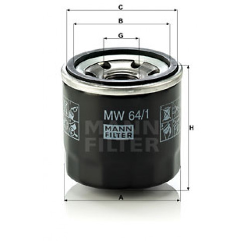 MANN-FILTER W 7015 Oil Filter - Spin On