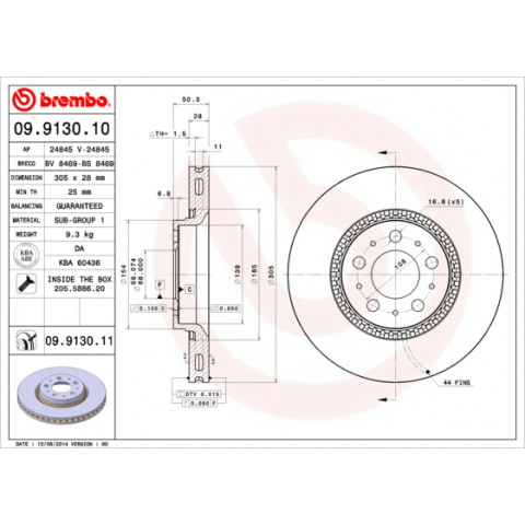 Bromsskiva Brembo Trodo Se