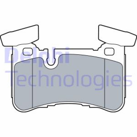 Brake Pad Set, disc brake DELPHI LP3516- Trodo.com