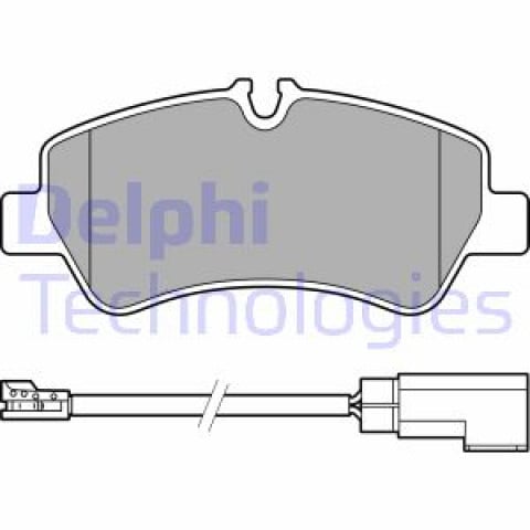 Brake Pad Set, disc brake DELPHI LP3619- Trodo.com