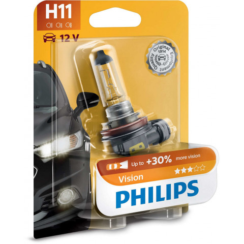 Ampoule halogène PHILIPS VISION 12V H11 55W