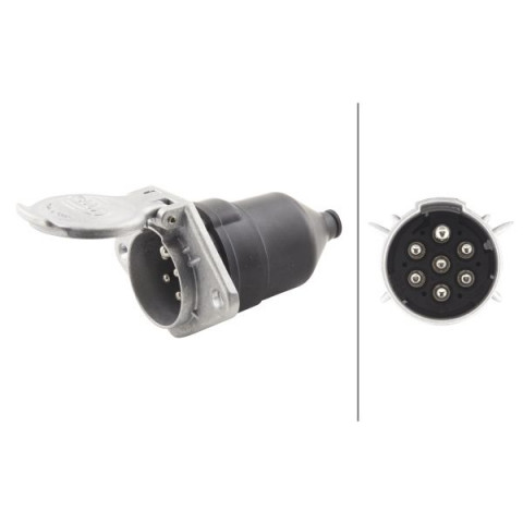 HELLA 8JB 003 833-011 Presa corrente - 24V - 7a... poli - Spina