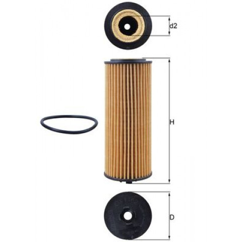 Oil Filter MAHLE ORIGINAL OX 1162D