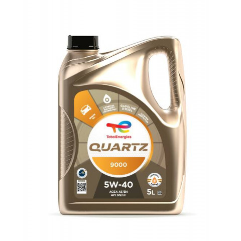 Total Quartz 9000 5W40 Engine Oil, 5L : : Automotive