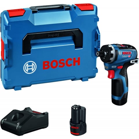 BOSCH 06019J9100 GSR 12V-35 HX - 12V Cordless screwdriver in case with 2  3Ah batteries and charger, 0 - 460 / 0 - 1.750 rpm, Ø screws max. 8 mm