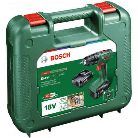 Cordless drill BOSCH EasyDrill 18V 40 06039D8004 Trodo